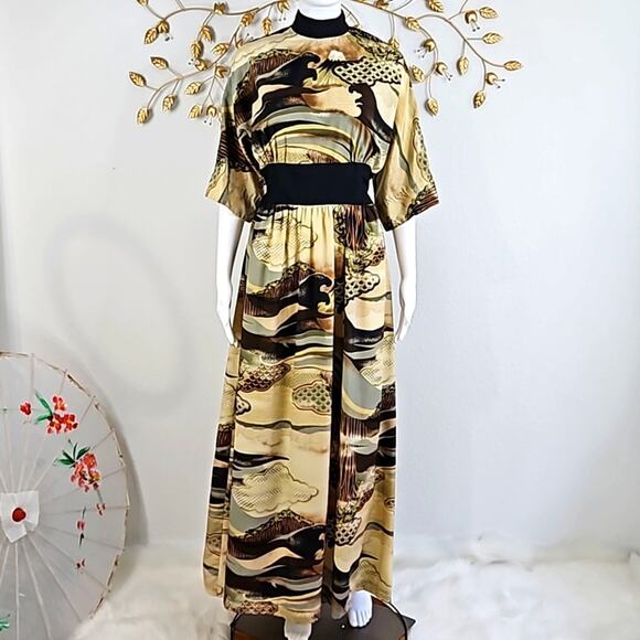 Vintage Robbie Bee Island Inspired Maxi Dress Size 11/12 - Picture 10 of 10